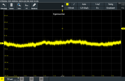 Eigenrauschen Rogowski-Messchleife am Einsatzort